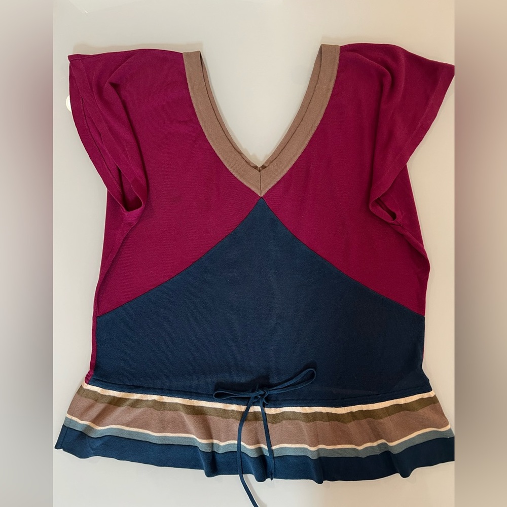 Kenzo Blouse V Neck Size L